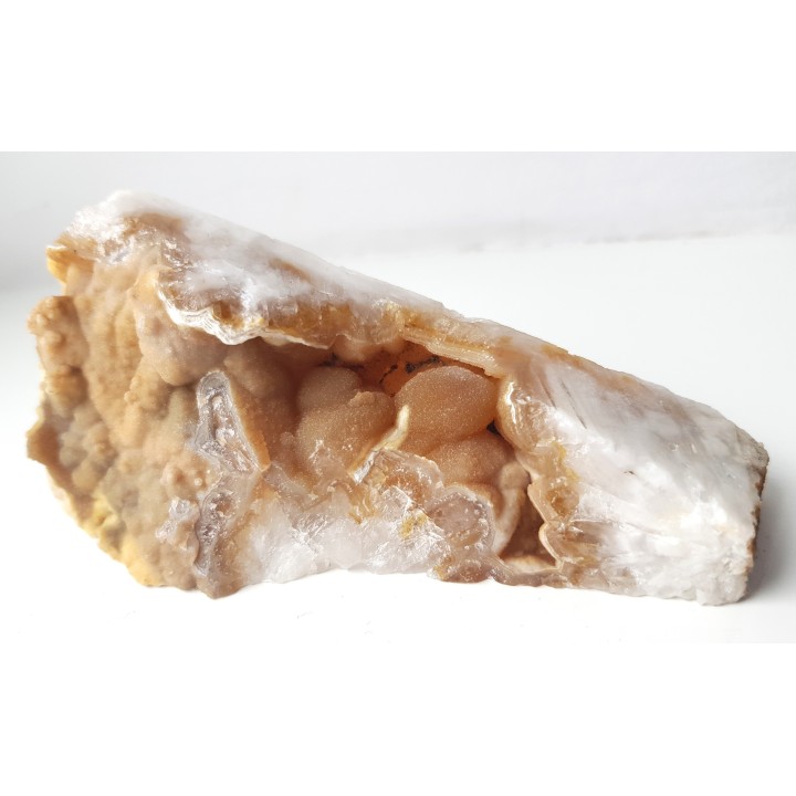 Kwarce pokryte drobnokrystalicznym SiO2 i chalcedonem ze Sławniowic