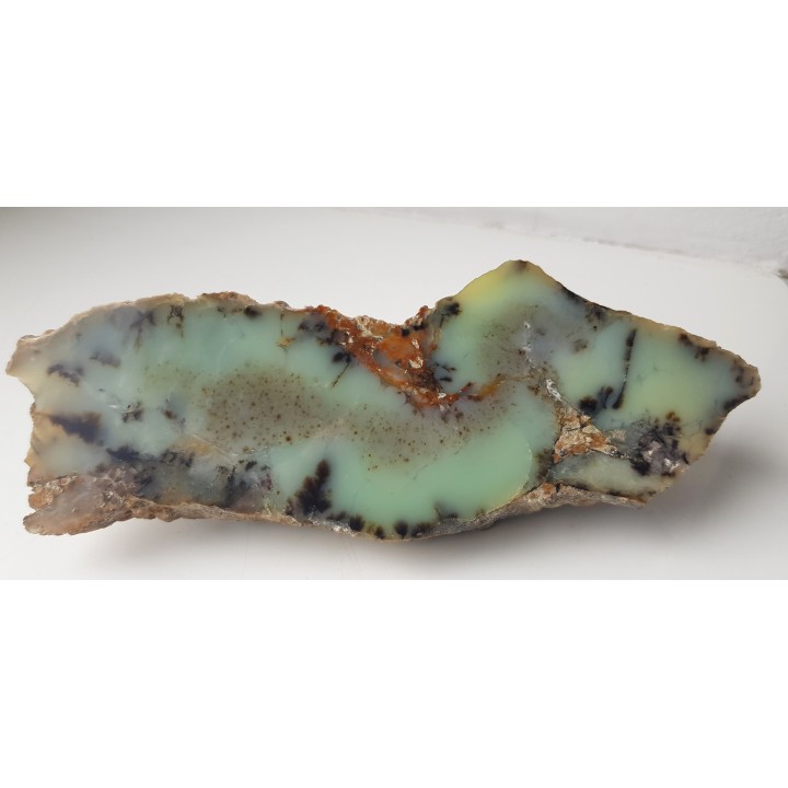 Chryzopraz z dendrytami ze Szklar k. Ząbkowic Śląskich