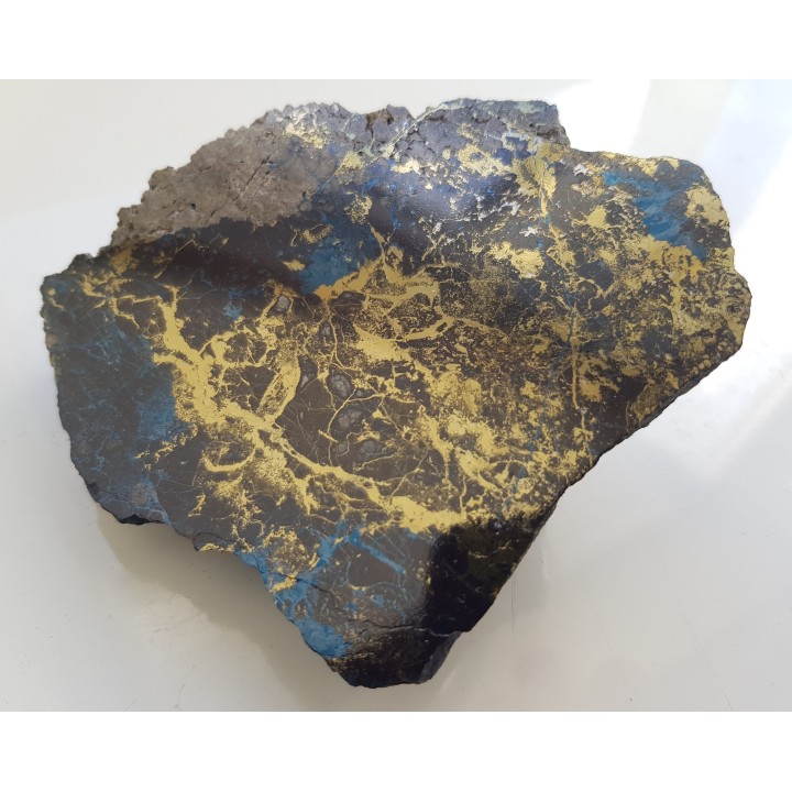 Kowelin i chalkopiryt w dolomicie z Lubina (KGHM)