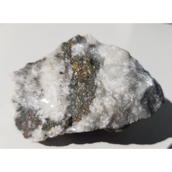 Piryt w barycie z Piskrzyna, G. Świętokrzyskie