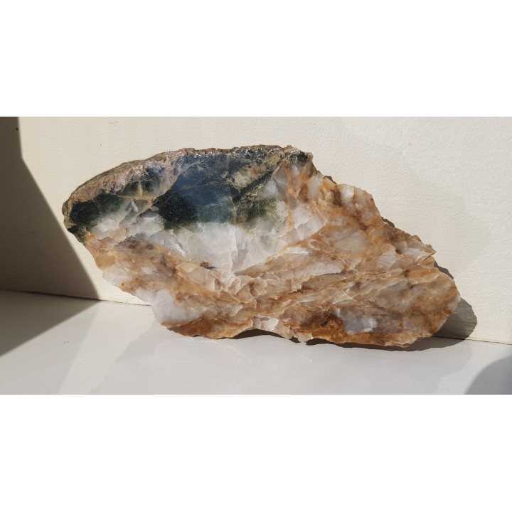 Kwarc prazowy w żyle kwarcowo-węglanowej z Pokrzywnej