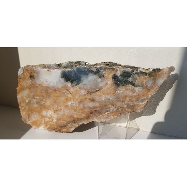 Kwarc prazowy w żyle kwarcowo-węglanowej z Pokrzywnej