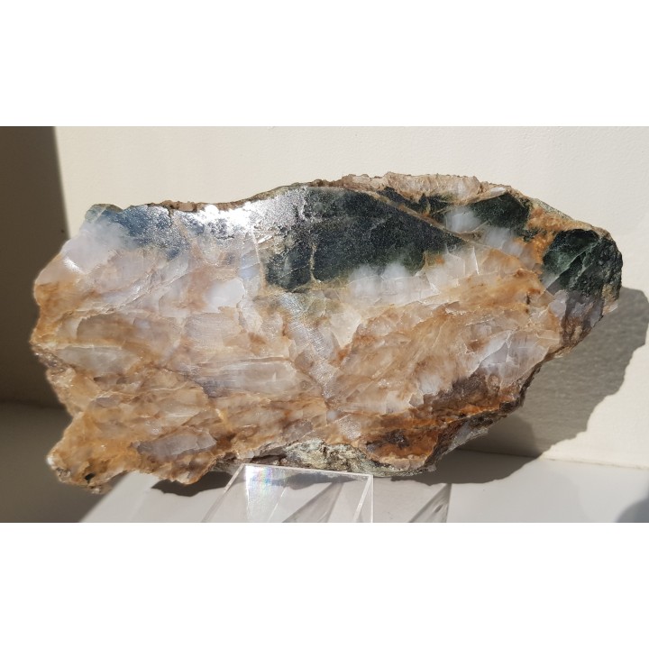 Kwarc prazowy w żyle kwarcowo-węglanowej z Pokrzywnej