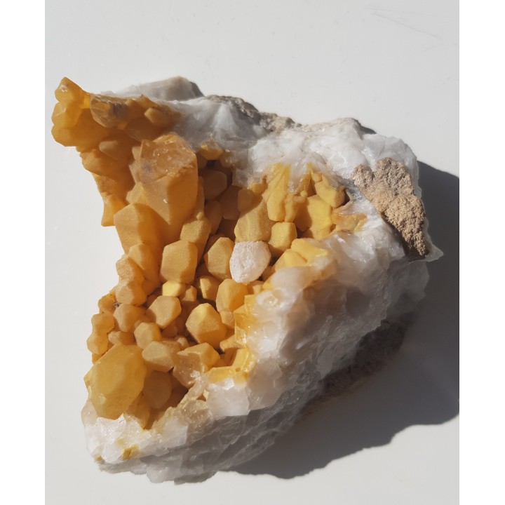 Szczotka miodowych kryształów górskich ze Sławniowic