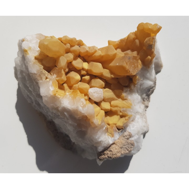 Szczotka miodowych kryształów górskich ze Sławniowic