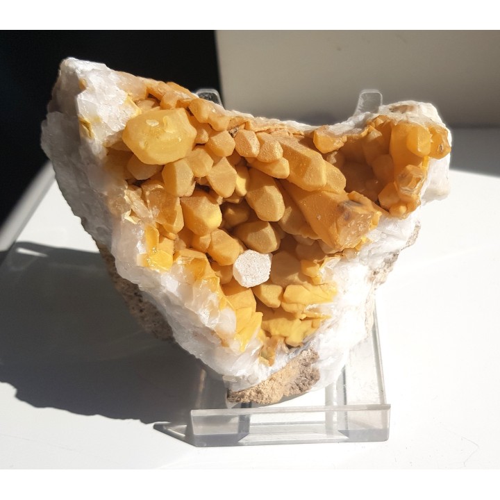 Szczotka miodowych kryształów górskich ze Sławniowic