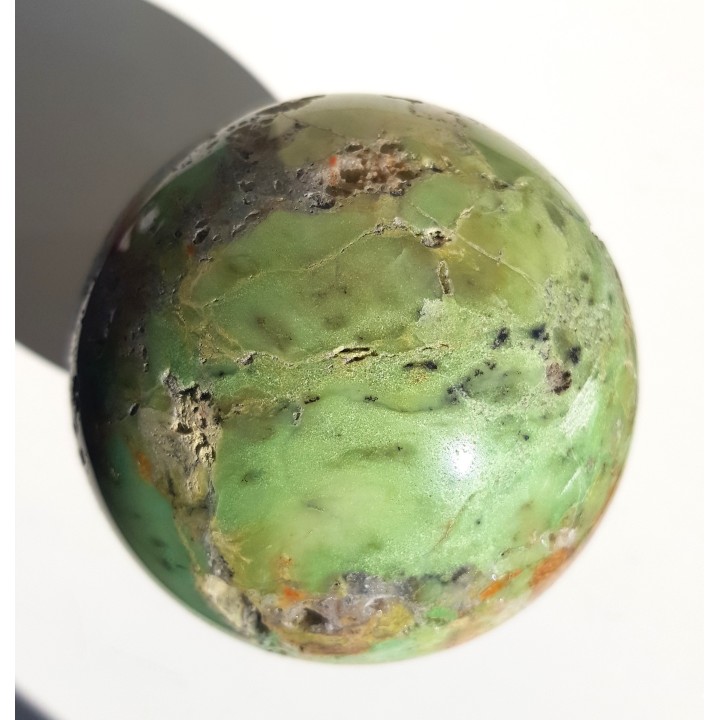 Duża kula z chryzoprazu ze Szklar