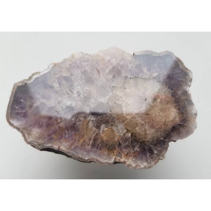 Geoda ametystowa z kalcytem z Różanej