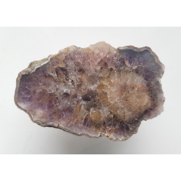 Geoda ametystowa z kalcytem z Różanej
