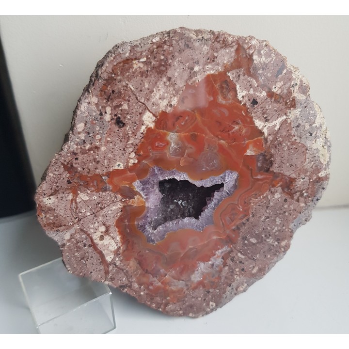 Agat z druzą ametystową z Nowego Kościoła