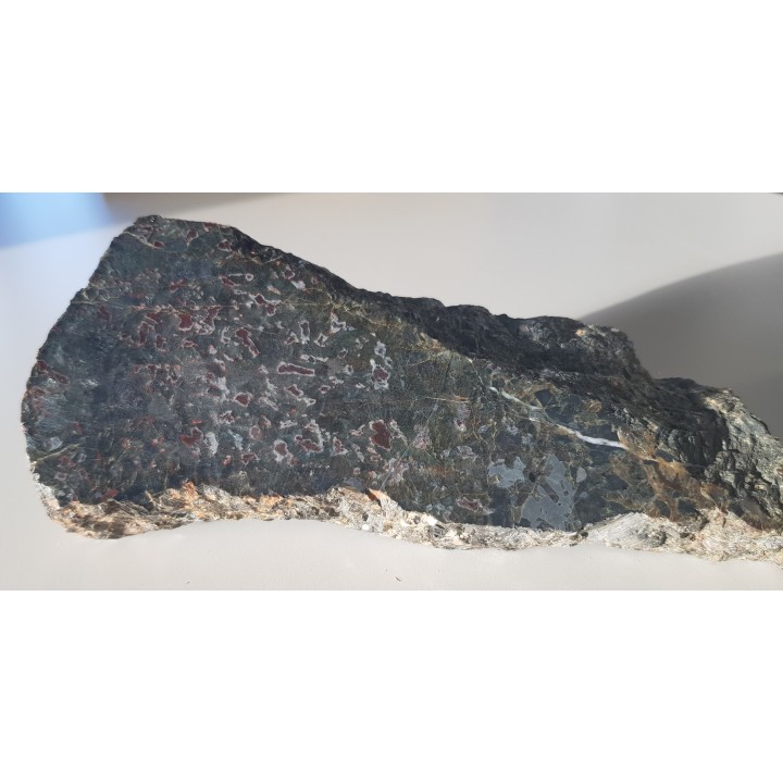 Troktolit, pstrągowiec z iddingsytem z Nowej Rudy - Słupca