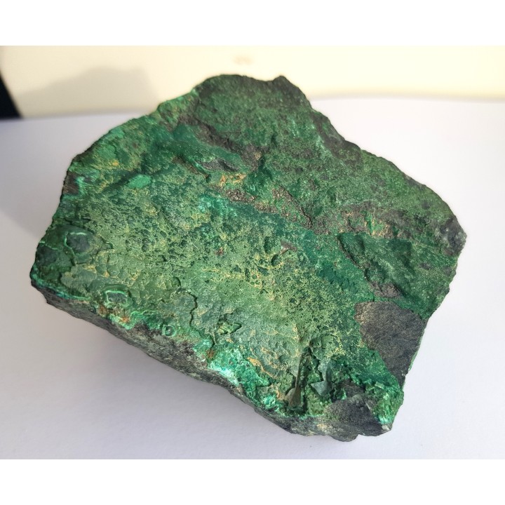 Naciekowa chryzokola i pseudomalachit z Miedzianki k. Janowic Wlk.