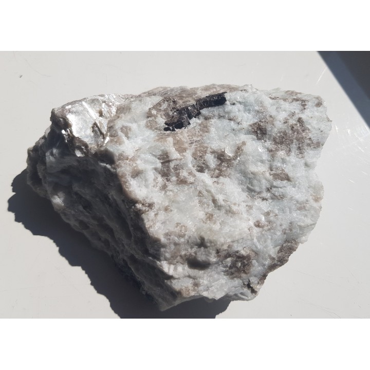 Krystaliczny kasyteryt w pegmatycie z Piławy Grn.