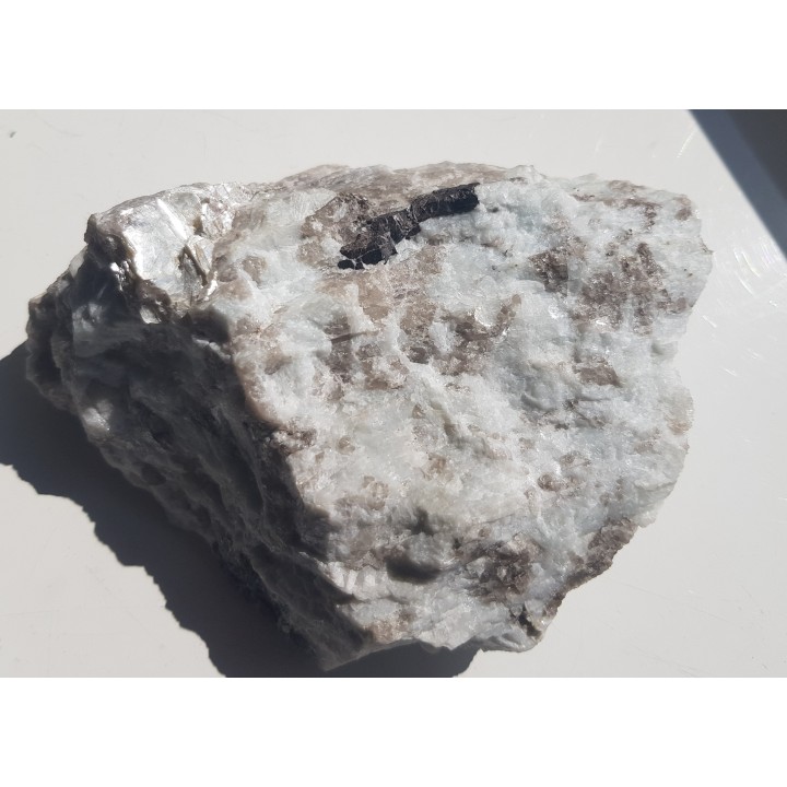 Krystaliczny kasyteryt w pegmatycie z Piławy Grn.