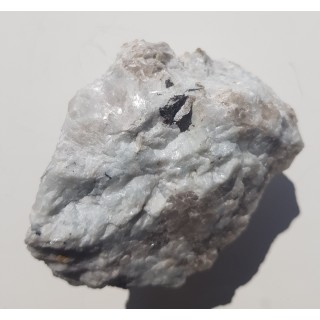 Krystaliczny kasyteryt w pegmatycie z Piławy Grn.