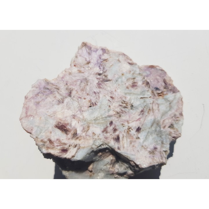 Piękny, błękitny albit oraz łyszczyk litowy z Piławy Grn.