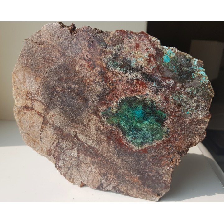 Strefa mineralizacji Cu w dolomicie z Rędzin k. Kamiennej Góry