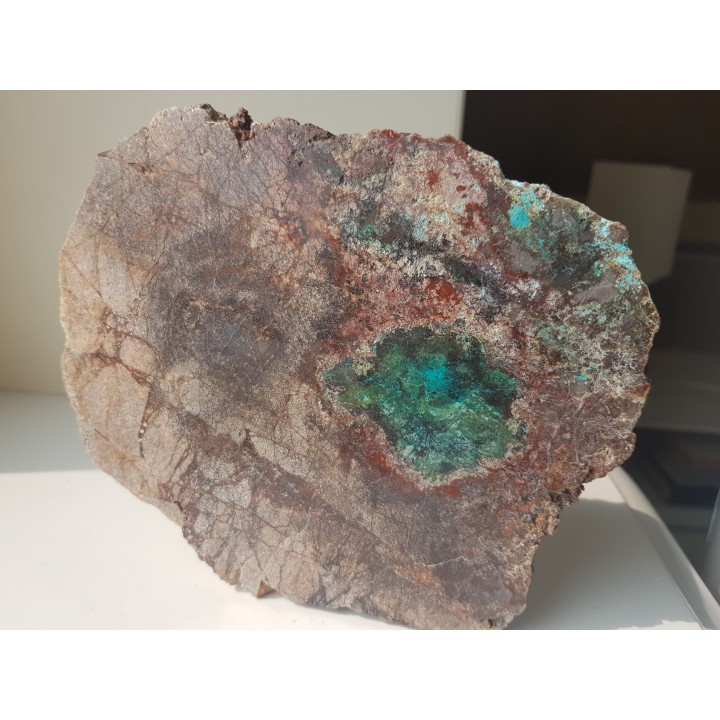 Strefa mineralizacji Cu w dolomicie z Rędzin k. Kamiennej Góry