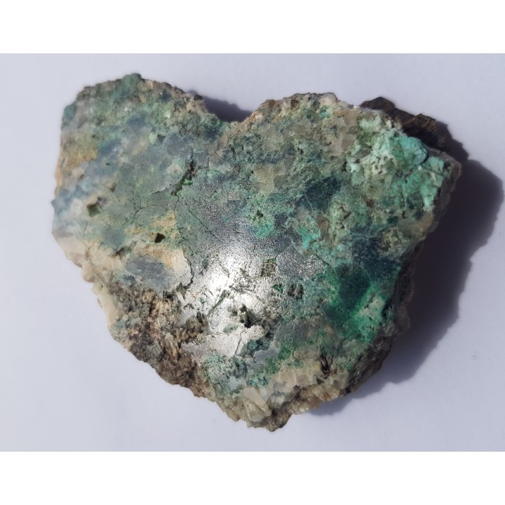 Malachit oraz pierwotne kruszce Cu w żyle węglanowej z Okrzeszyna k. K. Góry