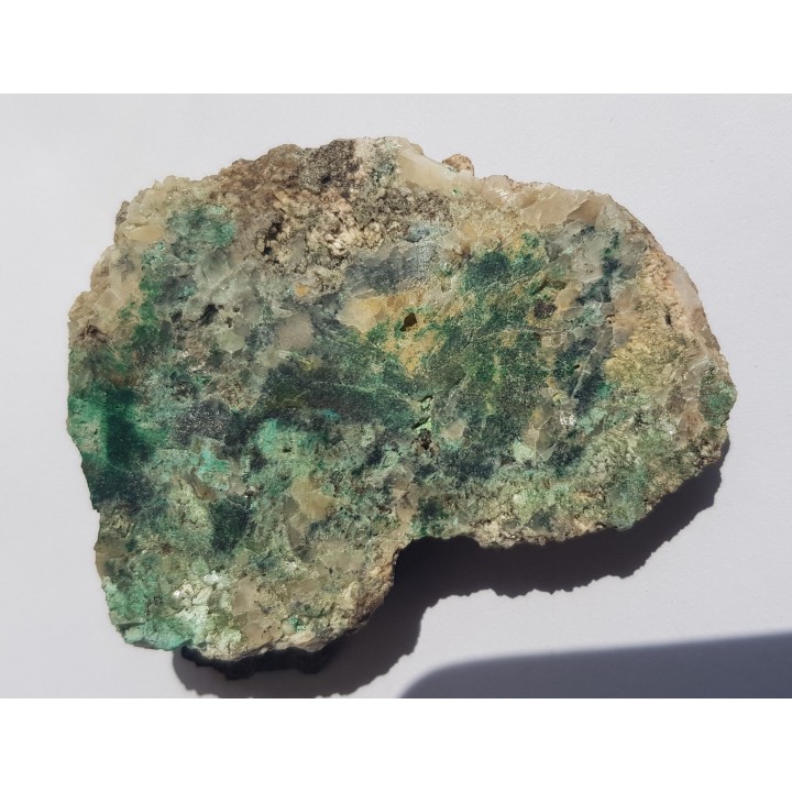 Malachit oraz pierwotne kruszce Cu w żyle węglanowej z Okrzeszyna k. K. Góry