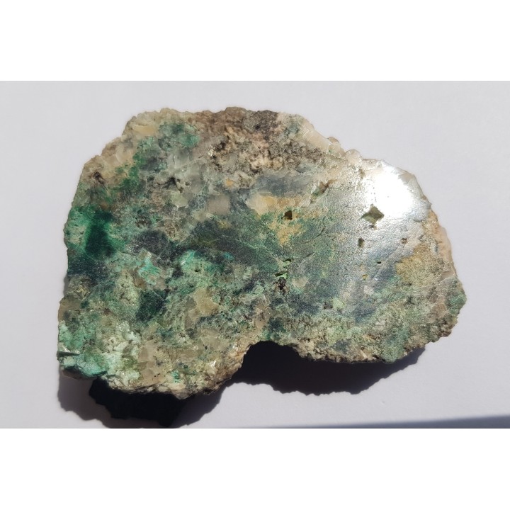 Malachit oraz pierwotne kruszce Cu w żyle węglanowej z Okrzeszyna k. K. Góry