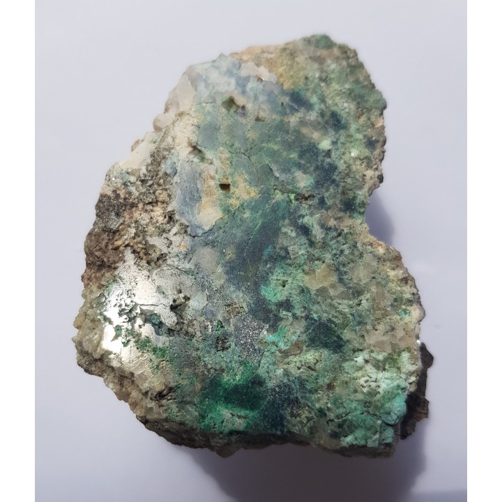 Malachit oraz pierwotne kruszce Cu w żyle węglanowej z Okrzeszyna k. K. Góry