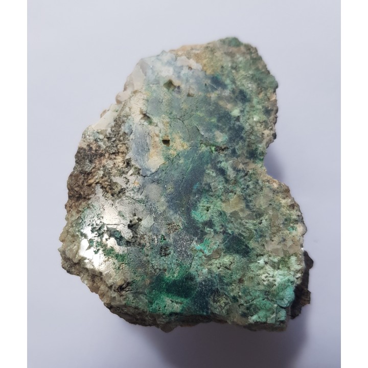 Malachit oraz pierwotne kruszce Cu w żyle węglanowej z Okrzeszyna k. K. Góry