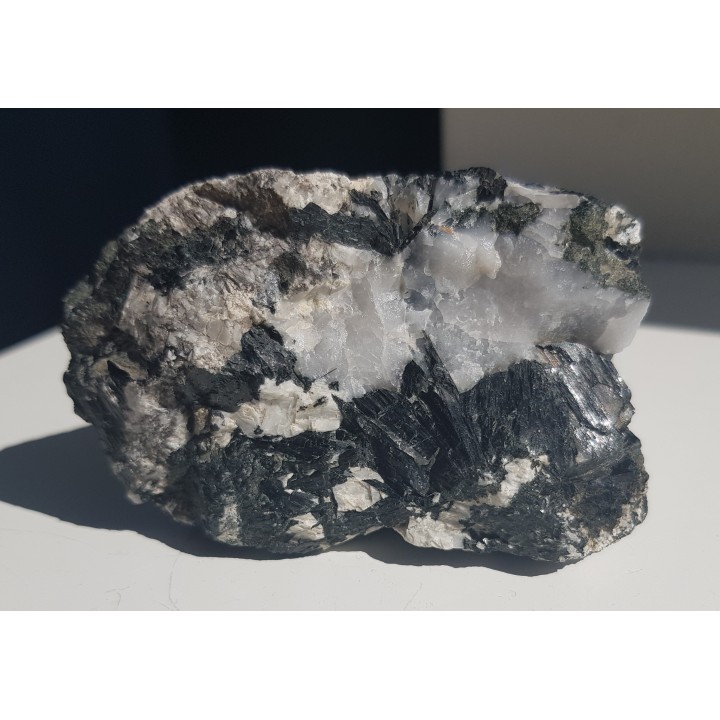 Kryształy hornblendy z Kletna