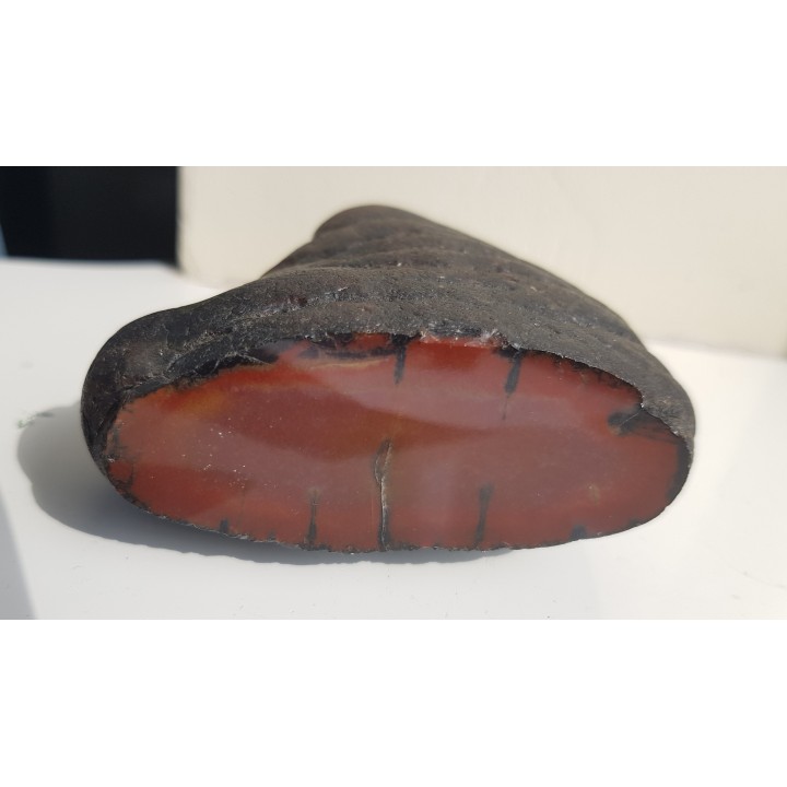 Piękna konkrecja chalcedonowa z aluwiów Nysy Kłodzkiej, zb. Pilce