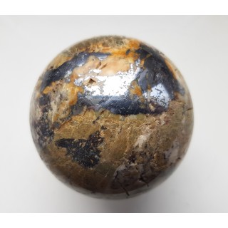 Kula z żyły rudnej z galeną z Janowic Wlk.