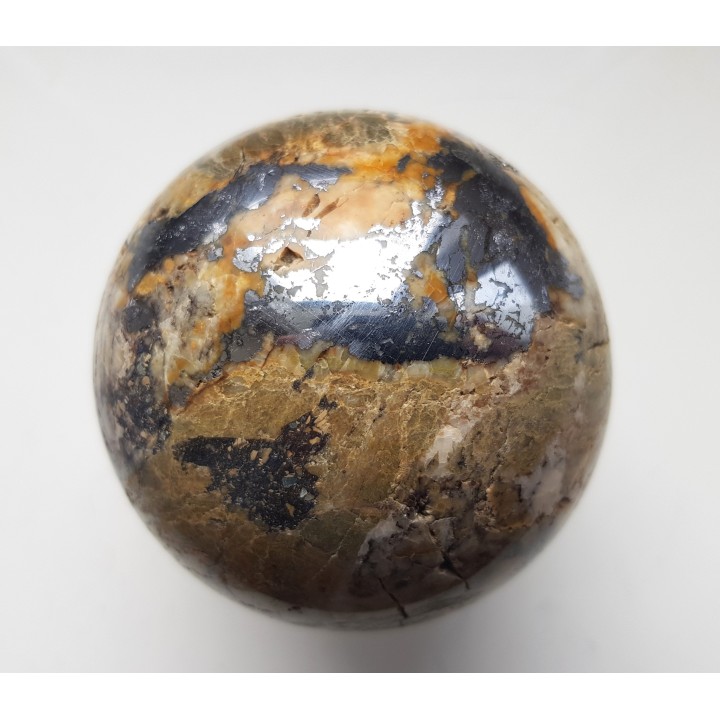 Kula z żyły rudnej z galeną z Janowic Wlk.