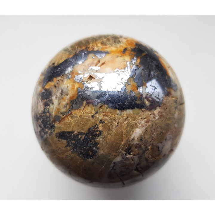 Kula z żyły rudnej z galeną z Janowic Wlk.