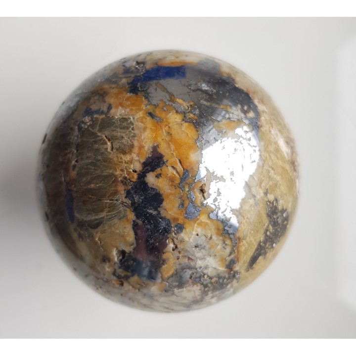 Kula z żyły rudnej z galeną z Janowic Wlk.