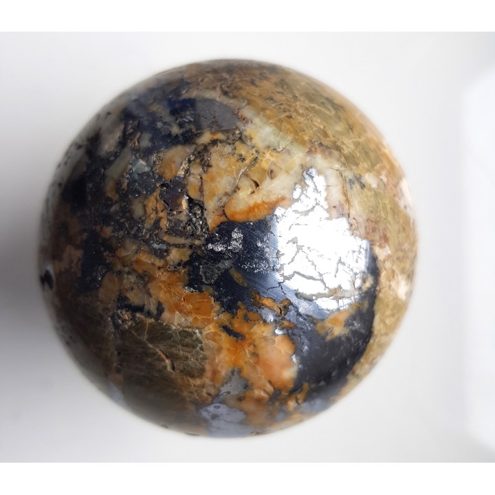 Kula z żyły rudnej z galeną z Janowic Wlk.