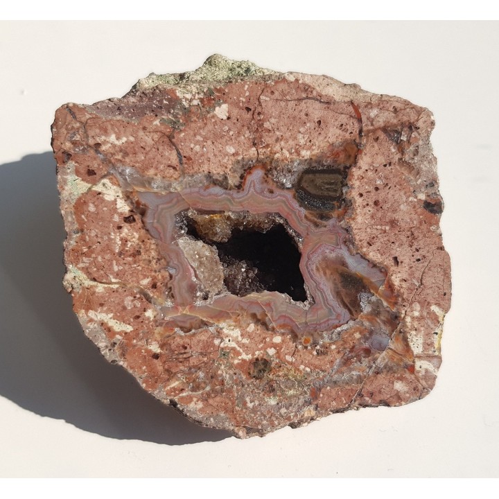 Piękny, duży agat z geodą kwarcową wewnątrz